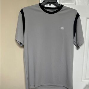 Savage X Fenty Gray Short Sleeve Athletic Tee with Black Trim